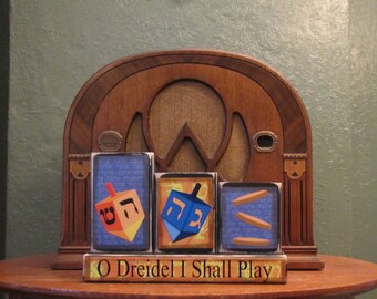 Hanukkah Decor, Hanukkah Sign, Hanukkah Blocks, Festival of Lights, O Dreidel, Chanukah Sign, Chanukah Decor, Word Blocks Sign