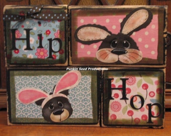 Spring Sign spring decor spring blocks Easter sign Easter | Etsy