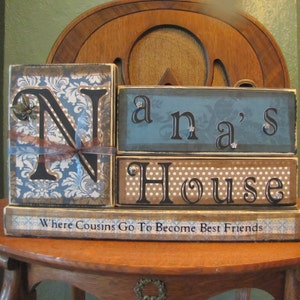 Grandma Gift, Mothers Day Gift for Grandma, Mothers Day Gift , Grandma Sign Grandma's House Where Cousins Go To Become Best Friends image 4