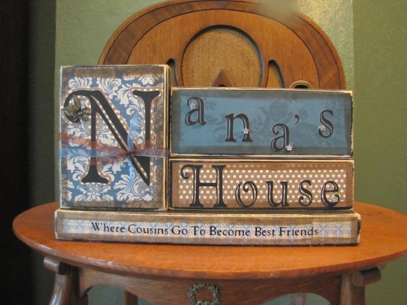 Grandma Gift, Mothers Day Gift for Grandma, Mothers Day Gift , Grandma Sign Grandma's House Where Cousins Go To Become Best Friends image 4