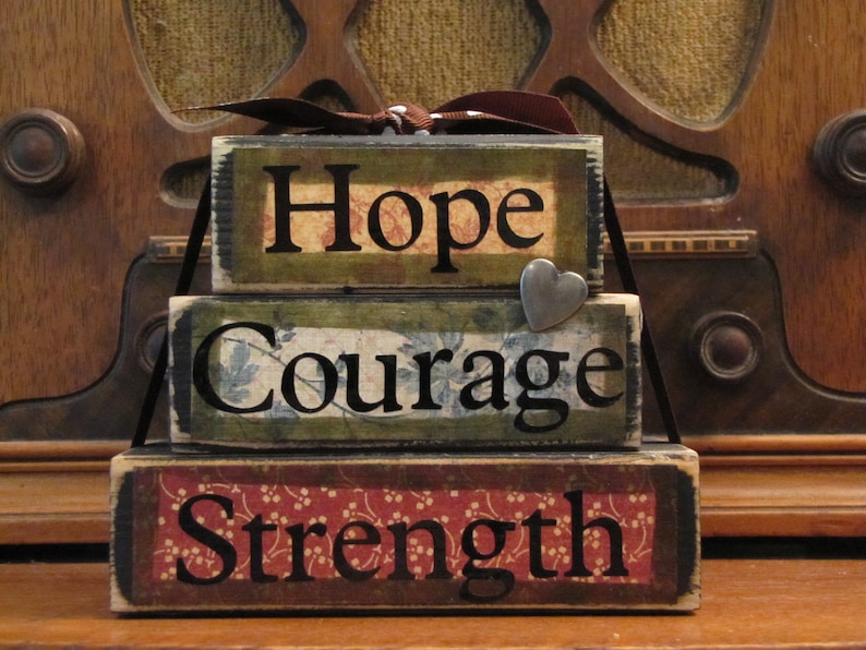 Encouragement Gift, Cancer Gift, Inspirational Gift, Cancer Awareness, Hope, Courage, Strength Inspirational Sign, Cancer Sucks image 1