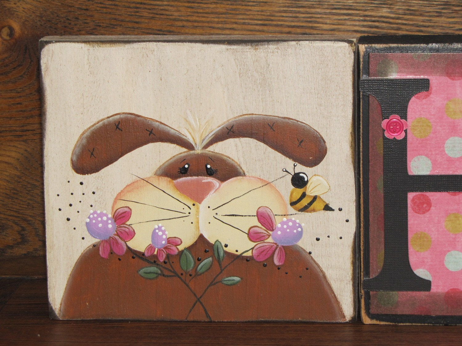 Easter Sign Spring Sign Spring Decor Spring Blocks Easter | Etsy