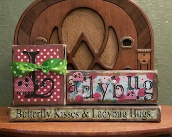 Butterfly Kisses & Ladybug Hugs Girl's Sign
