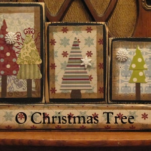 O Christmas Tree Winter Sign Word Blocks image 3