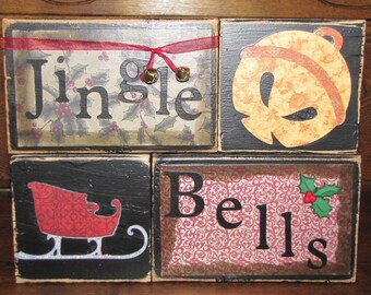 Jingle Bells Winter & Christmas Decor Sign