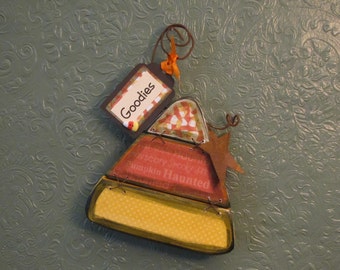 Goodies - Candy Corn Halloween and Fall Decor Sign