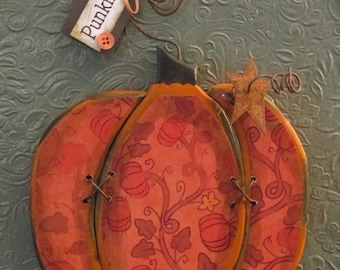 Punkin - Fall and Halloween Decor Pumpkin Sign