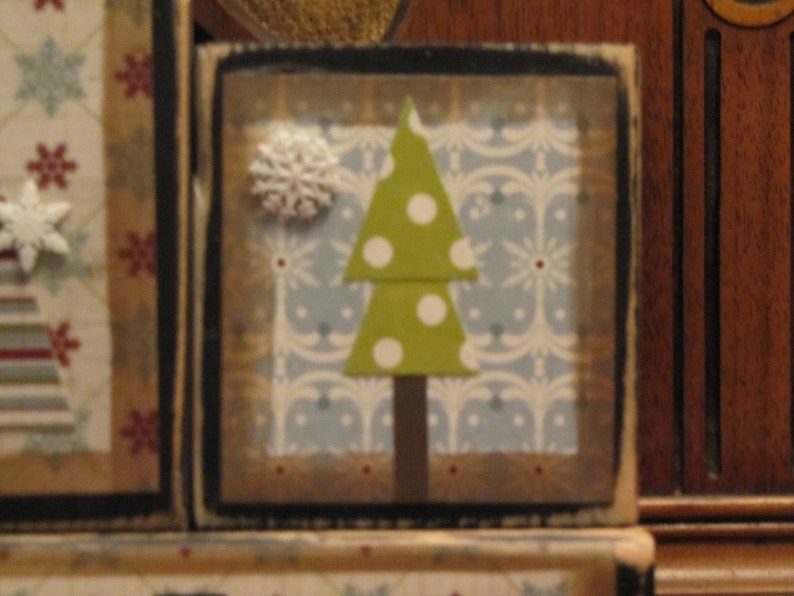 O Christmas Tree Winter Sign Word Blocks image 5
