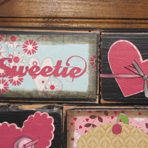 Valentines Day Decor Sweetie Pie Valentine Sign blocks image 2