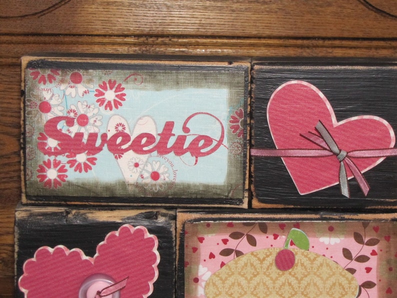 Valentines Day Decor Sweetie Pie Valentine Sign blocks image 2