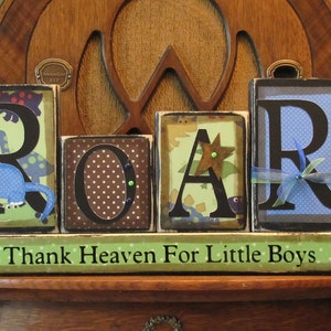 Dinosaur Sign, Boy's Room Decor, Dinosaur Decor, Children's Room Decor image 2