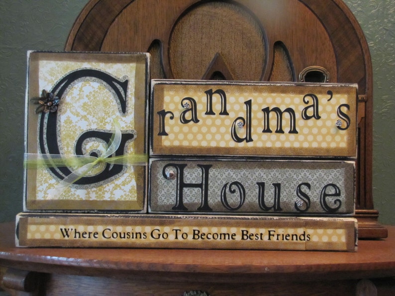 Grandma Gift, Mothers Day Gift for Grandma, Mothers Day Gift , Grandma Sign Grandma's House Where Cousins Go To Become Best Friends image 5