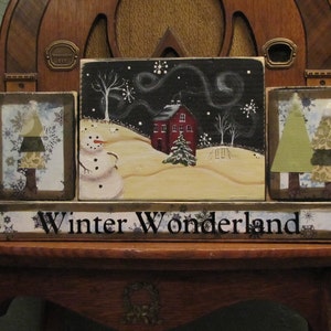 Winter Decor, Christmas Sign, Winter Sign,  Christmas Decor, Winter Decor Blocks