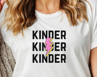 Kindergarten Teacher Shirt, Kinder Teacher, Elementary Teacher Shirt, Teacher appreciation, Kinder Teacher Tshirt, Kindergarten t-shirt