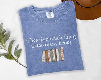 Book Lover Comfort Colors Shirt, Book Worm T-shirt, Librarian Gift, Book Club Gift, Gift for Book Lover, Book Reader Tshirt, Bookish shirt