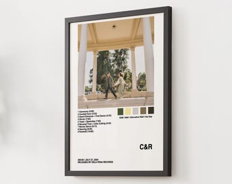 Hochzeit Timeline Vorlage, Canva Vorlage, anpassbar, Album-Cover, Pop