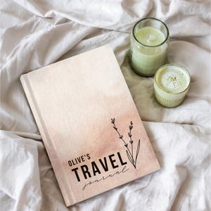 Custom Travel Journal, Personalized Travel Diary, Vacation Journal, Adventure Lover Gift, Camping Journal, Graduation Gift