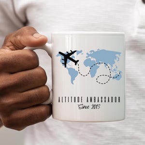 Personalisierte Reisekaffeetasse, individuelle Kaffeetasse für Reisende, personalisierte Weltkarte Geschenk, Abenteuer Kaffeetasse