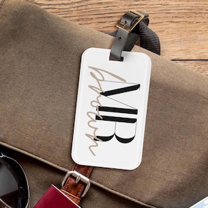 Personalized Luggage Tag, Custom Name Tag, Personalized Travel Accessories, Wedding Gift, Gift for Newlyweds, Gift for Couple, Travel Gift