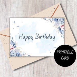 All in One Printable Birthday Card Print at Home Birthday Card for Sister, Brother, Son, Daughter, Wife, Husband, Boyfriend, Girlfriend.