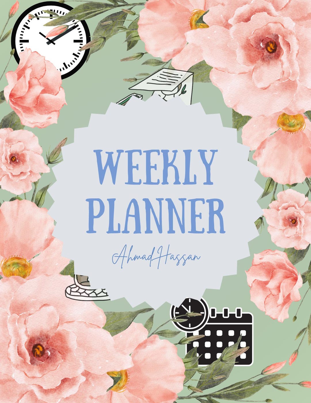 A4 Weekly Planner | Printable Weekly Planner Template | Weekly Schedule ...