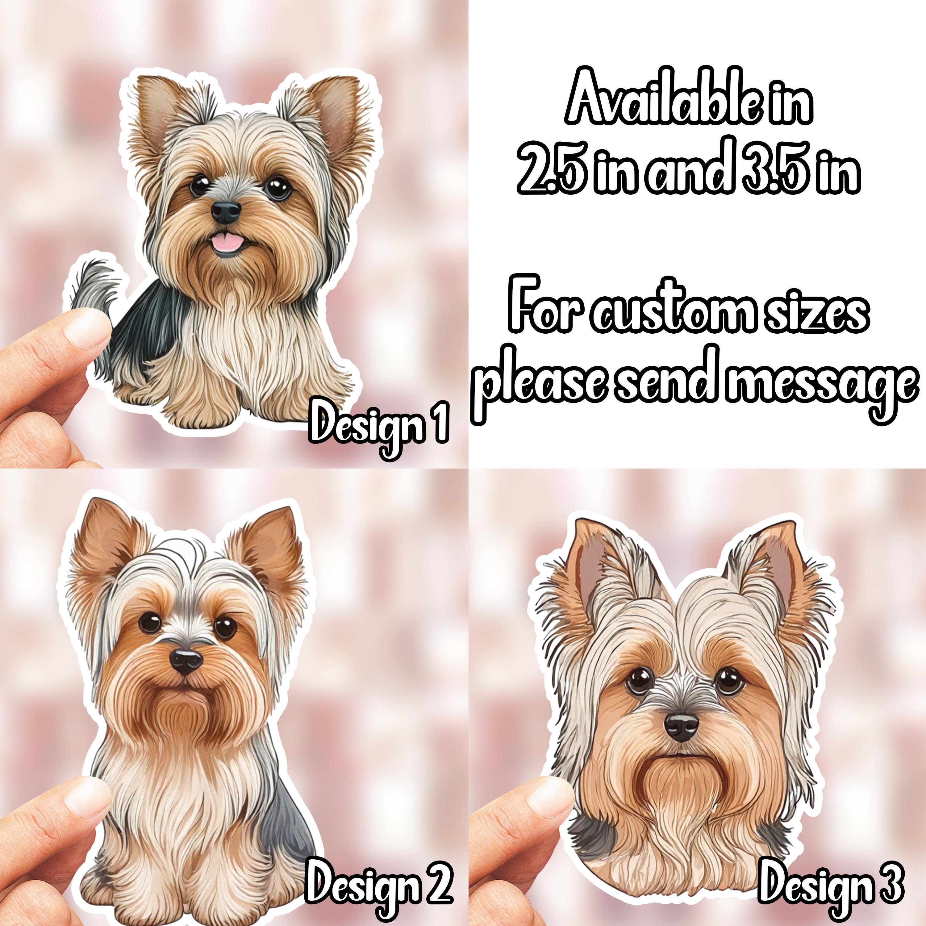 Yorkshire Terrier Stickers | Laptop Sticker | Scrapbooking Stickers ...