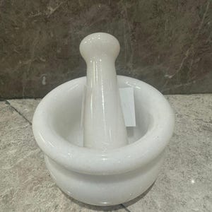 Marmor Mörser & Pistill