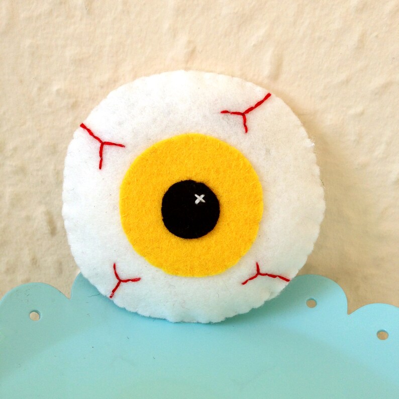 Eyeball Felt Cat Toy Halloween Cat Toy Organic Catnip Vegan Etsy