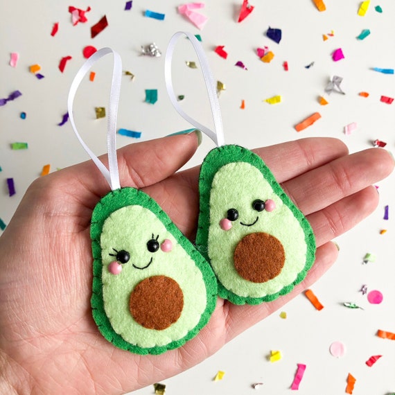 Avocado Plushie Avocado Felt Felt Avocado Play Food, Play Room