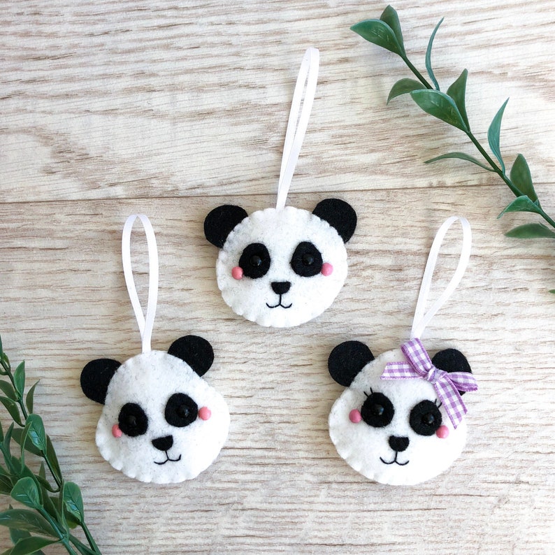 Panda Christmas Ornament 