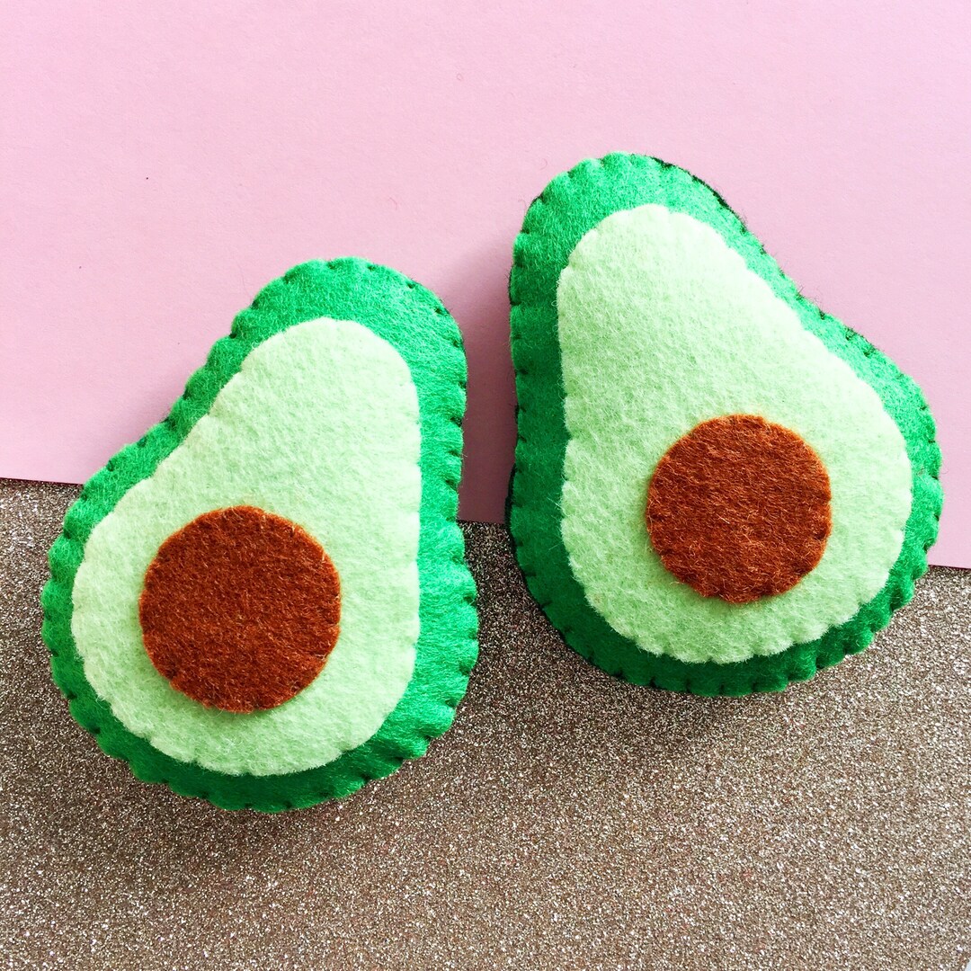 Avocado Felt Cat Toy, Handmade Cat Toy, Organic Catnip, Vegan Cat Toys