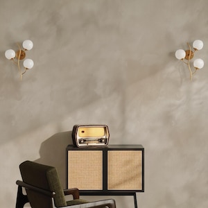 Beige Limewash Wallpaper – Venetian Plaster Texture, Concrete Look, Neutral Textured Removable Peel and Stick Wall Mural Japandi Boho Decor