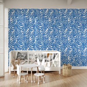 Deep Blue Coastal Wallpaper: Peel and Stick Nautical Wall Mural image 6