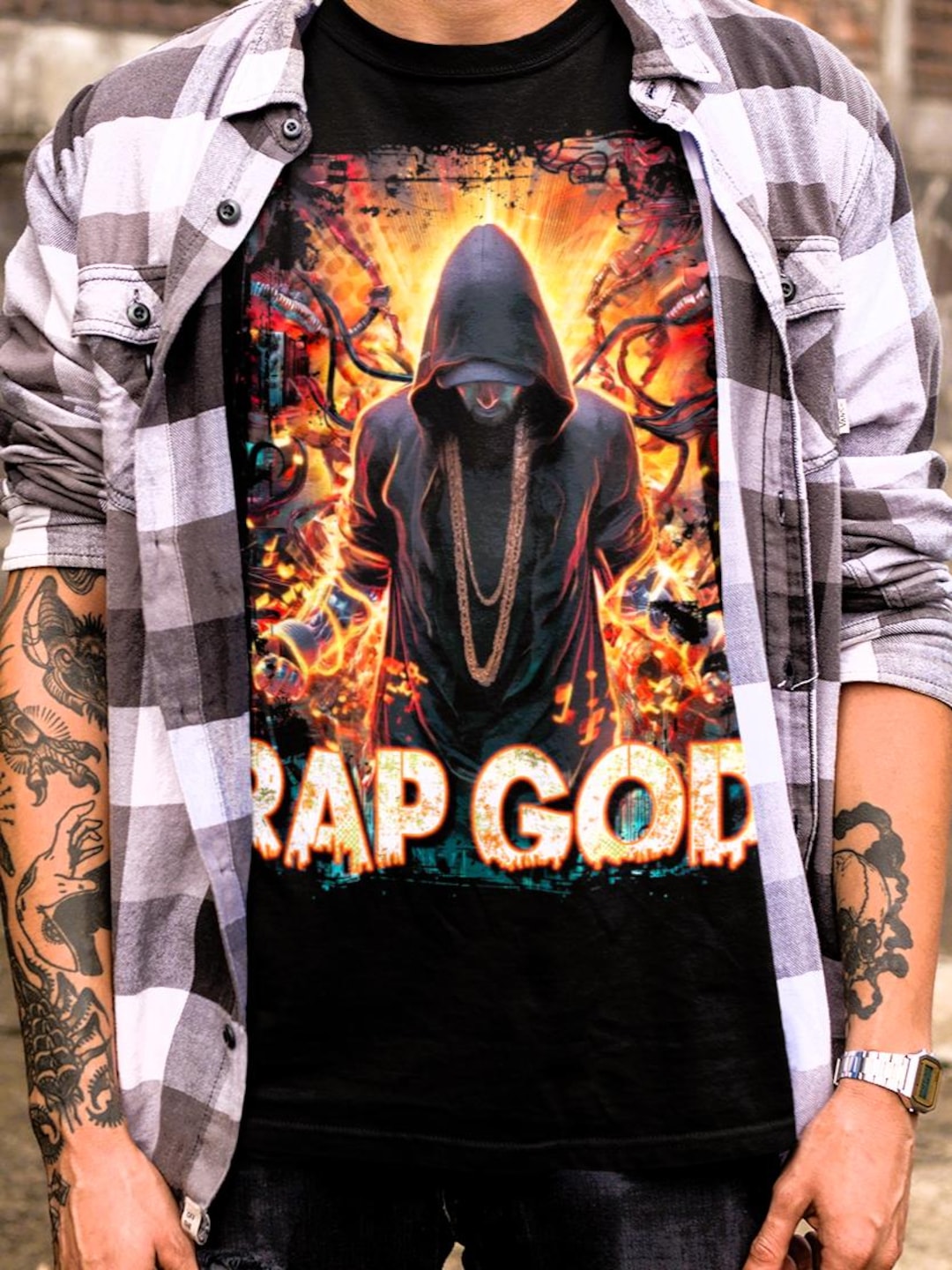 Rap God Graphic Tee: Bootleg Hip-hop Shirt, Slim Shady Inspired - Etsy