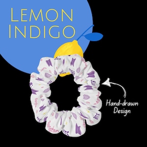 BTS Scrunchie Hair Tie – Kpop Hair Accessory for ARMY – Bangtan Boys Merch – BTS Inspired Purple ScrunchieGift for Fans