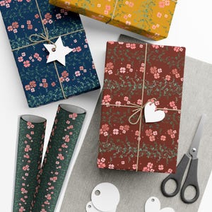 Geschenkpapierrolle, Geschenkpapierrolle, Geschenkpapierrolle, Natur Thema Geschenkverpackung, Geburtstagsgeschenkpapier, Geschenkpapierrolle für jeden Anlass