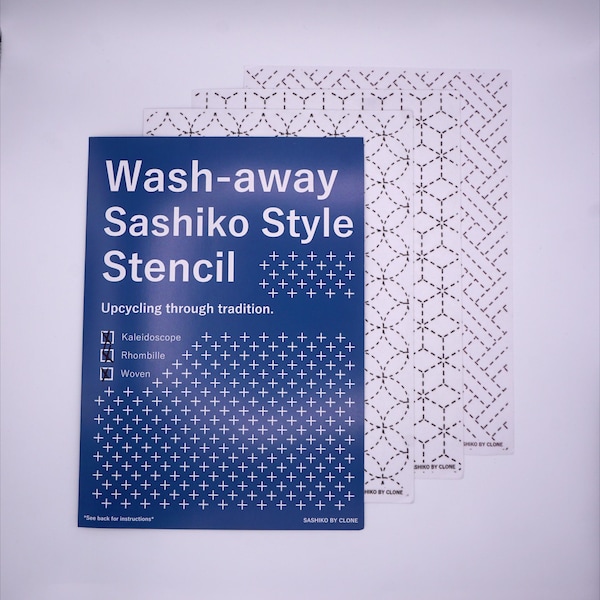 Washaway Sashiko-Style Stencil - Artisan