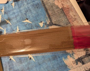 Sinking-grade Kyara Agarwood Incense sticks with bamboo, custom-made for the abbot of temple. Cultivated.