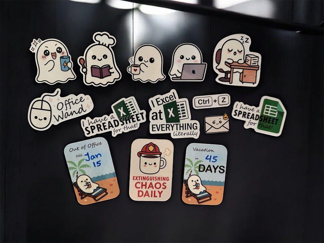 Sticker Magnets Office Office Magnets | Coworker Gifts, Work Humor, Desk Decor - Etsy