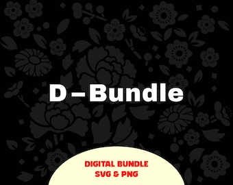 D Bundle: +10 Designs in SVG | PNG | Cricut & Canva Compatible