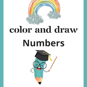 Coloriages de chiffres (1-9) imprimables préscolaire, activité de feuille de travail pour les enfants | Pdf