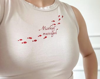Mischief Managed Crop Tank, Wizard Crop Tank, Universal Crop Tank, Magic Houses Tank Top,