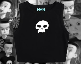 Sid Skull Crop Tank , Toy Story Crop Tank , Disney Crop Tank , Disney Crop Top