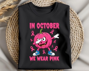 Pink Pumpkin Breast Cancer Awareness Design (Digital Download)