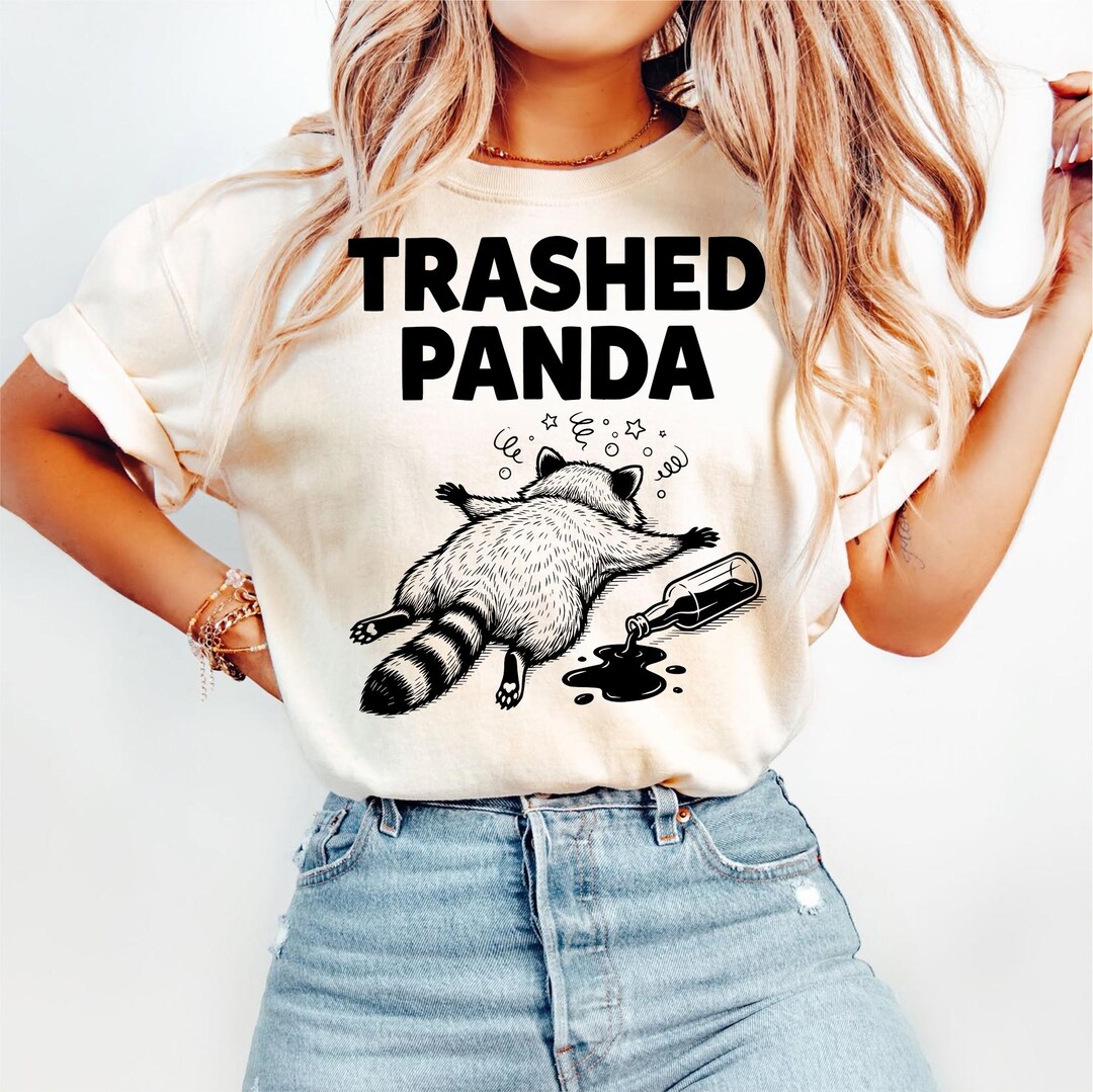 Drunk Raccoon SVG, Funny Trash Panda Design (digital Download) - Etsy