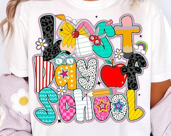 Preppy Last Day of School PNG, Lehrer-Sommerpause Design (300 DPI)