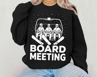 Snowboarding Quote Shirt Design: Board Meeting SVG PNG (Digital Download)
