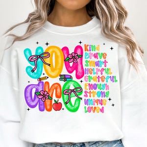 Back to school You Are Kind Png, Teacher Png,Teacher Appreciation PNG, Retro Teacher Png, School Doodles Png, Digital Download