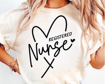 Krankenschwester PNG, Western RN Design (Digitaler Download)