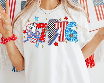 Coquette 4th Of July 1776 Floral PNG (Digital Download)